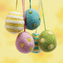 Felt Pastel Easter Egg Hanging Decorations, thumbnail 6 of 7