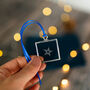 Little Star Engraved Glass Hanging Decoration, thumbnail 5 of 9