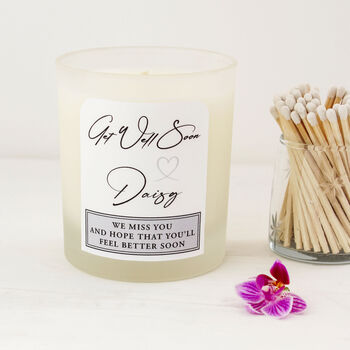 Personalised Get Well Soon Scented Soy Wax Candle, 11 of 12