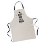 Personalised Bbq Like A Boss Linen Apron, thumbnail 3 of 5