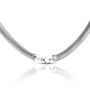 Flat Snake 10mm Necklace – Solid Silver, thumbnail 2 of 4