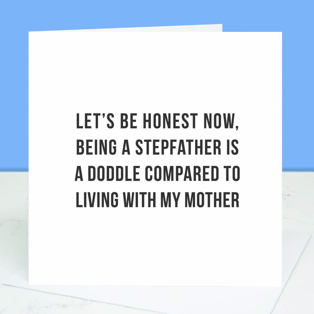 'Living With My Mother' Step Dad Card, 1 of 3
