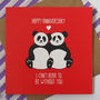 Panda Anniversary Card, thumbnail 2 of 4