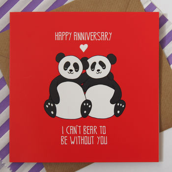 Panda Anniversary Card, 2 of 4