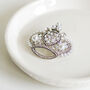 Vintage Style Crown Brooch, thumbnail 3 of 4
