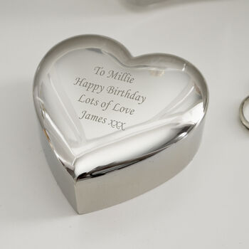 Personalised Heart Trinket Box, 2 of 6