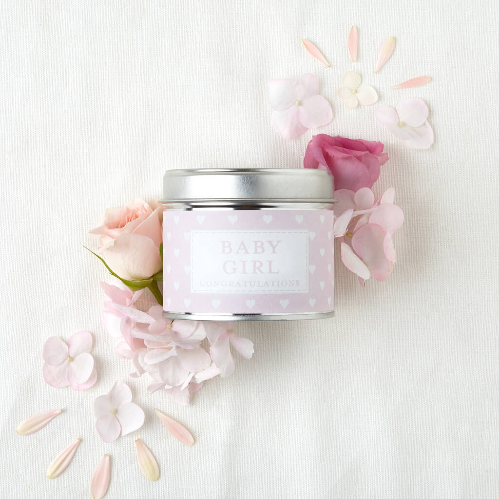 Baby Girl Scented Candle Gift By The Country Candle Company