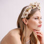 Paisley Boho Bridal Dried Flower Crown Wedding Headband, thumbnail 4 of 7