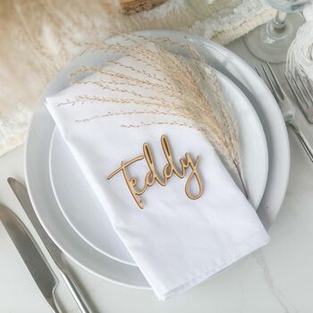 Personalised Scripted Wooden Wedding Place Name, 12 of 12