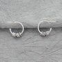 70th Birthday Infinity Ring Hoop Earrings, thumbnail 2 of 8
