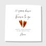 22nd Wedding Anniversary Card Copper Hearts, thumbnail 1 of 4