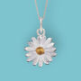 Tiny Daisy Necklace In Sterling Silver, thumbnail 1 of 12