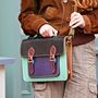 Recycled Coloured Leather Satchel, thumbnail 5 of 7