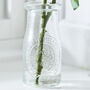 Pink Rose Spray In Glass Vase, thumbnail 4 of 5