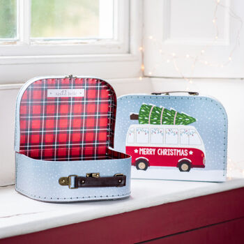 Personalised Christmas Campervan Suitcases, 2 of 3