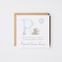 Personalised Elephant Boys Christening Card *Fully Personalised, thumbnail 1 of 4