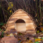 Wooden Hedgehog House Outdoor Wildlife Shelter, thumbnail 2 of 5