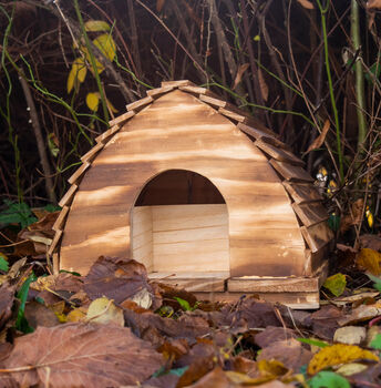 Wooden Hedgehog House Outdoor Wildlife Shelter, 2 of 5