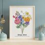 Personalised Birth Flower Mum's Bunch Print, thumbnail 6 of 10