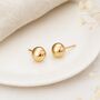 9ct Yellow Gold Polished Ball Stud Earrings – 6mm, thumbnail 4 of 6