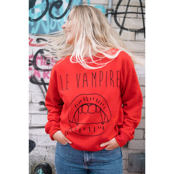 Le Vampire Women’s Slogan Sweatshirt, 3 of 5