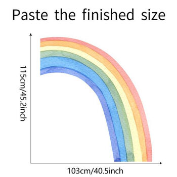 Colourful Rainbow Removable Wall Sticker, 10 of 12