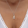 Mermaid Charm Necklace, Sterling Silver Or Gold Plated, thumbnail 2 of 9