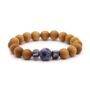 Mens Sodalite And Cedarwood Bracelet For Communication, thumbnail 2 of 5