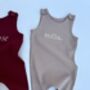 Personalised Baby Dungarees Romper | Personalised Gifts, thumbnail 4 of 10