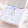 Something Blue Pearl Flower Charm, thumbnail 1 of 6