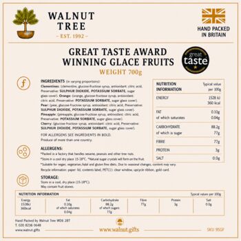 Great Taste Award Winning Deluxe Glacé Fruit Gift Box – 700g, 5 of 8