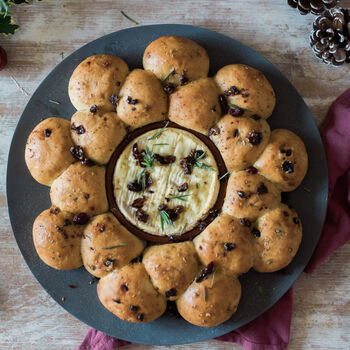 Cranberry And Rosemary Bread Wreath Baking Kit, 6 of 8