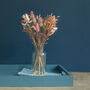 Brights Dried Flower Bouquet With Glass Vase, thumbnail 5 of 5
