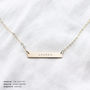 Reversible Personalised Bar Necklace, thumbnail 3 of 8
