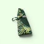 Cotton Jewellery Roll | Wild Animal Print In Green, thumbnail 2 of 7