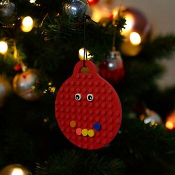 Personalised Lego Compatible Bauble Christmas Decoration, 6 of 6