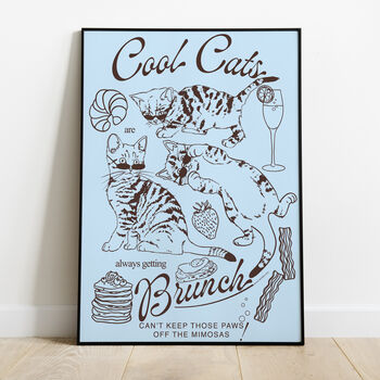 Cool Cats Brunch Poster, 2 of 9