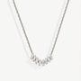 Gold Or Silver Women’s Dainty Baguette Chevron Bar Necklace, Christmas Jewellery Gift For Her, thumbnail 5 of 6