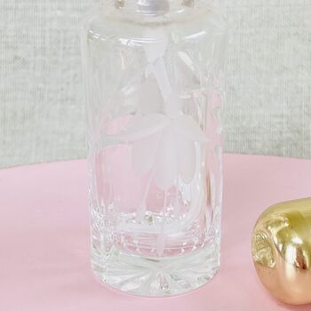Vintage Stuart Crystal Cut Glass Atomiser Perfume Bottle ~ 37, 4 of 8