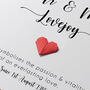 Personalised 40th Ruby Wedding Anniversary Card, thumbnail 3 of 6