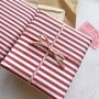 Burgundy Wide Stripe Paper Fibre Wrapping/Patterned Paper Sheet, thumbnail 4 of 12