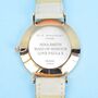Ladies Personalised Leather Watch, thumbnail 3 of 12