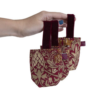 Christmas Tree Treat Hanging Pouch In Snakeshead Red, 5 of 6
