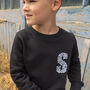 Wild Initial Organic Sweatshirt Gift For Girls / Boys, thumbnail 2 of 11