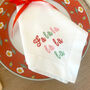 Fa La La La Xmas Napkins, Set Of Two, thumbnail 1 of 4