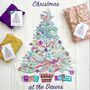 Personalised 'Oh Christmas Tree' Linen T Towel, thumbnail 3 of 3