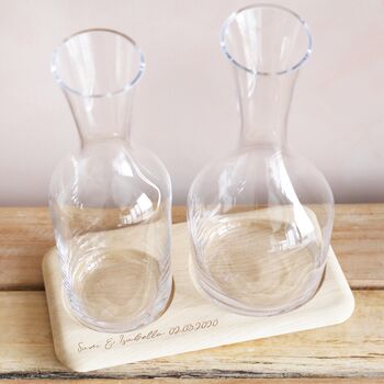 Personalised Lsa Wine And Water Carafe Set, 8 of 10