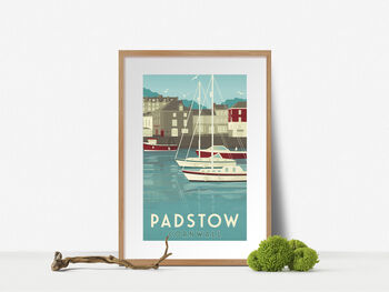 Padstow Cornwall Travel Poster Art Print, 4 of 8