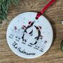 Personalised Family Bauble, Penguin Design, thumbnail 8 of 9