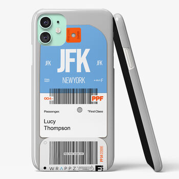 Personalised New York Ticket Name Phone Case, 3 of 6